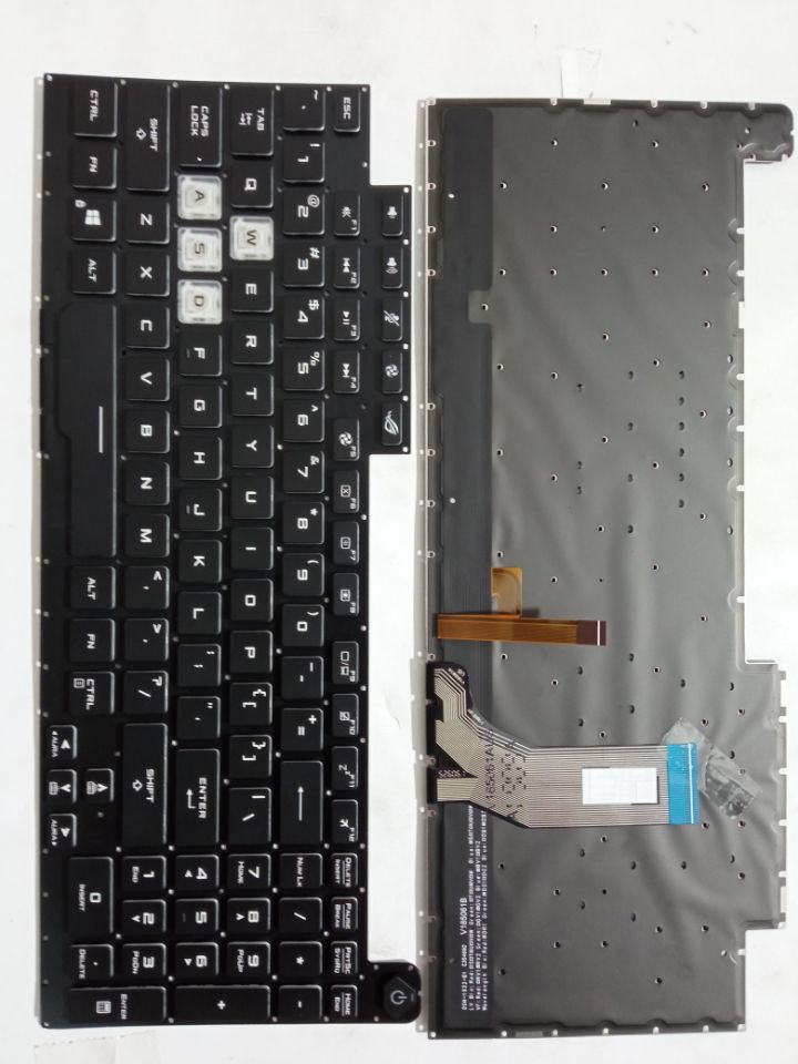 Picture of New Replacement Laptop Keyboard For ASUS G731 RGB colorful backlight BLACK Backlit US Layout